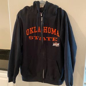 Oklahoma State University OSU zip-up hoodie
